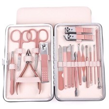 7Pcs Nail Manicure Tool Set Dead Skin Plier Nail Cutter Scissor Knife Groove New