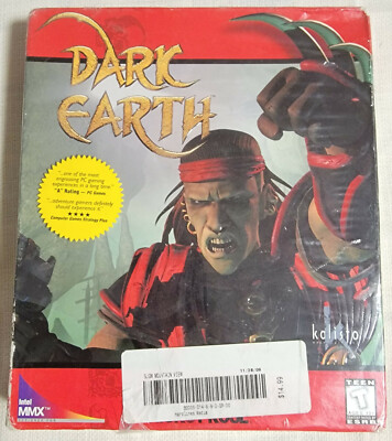 Dark Earth PC Big Box 2-Disc Manual 1997 New Factory Sealed Windows 95!