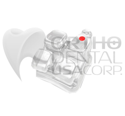 Sapphire Bracket W/H 3, 4, 5 .022'' 20 pcs Seller USA Seller Orthodentalusa Corp