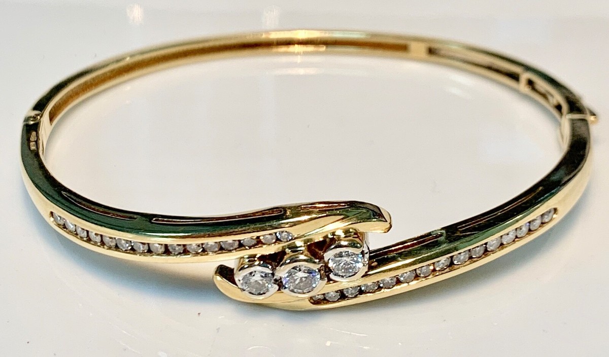 Bracelet En Or 18 Carats Avec Diamants - 1.65 Carat De Brillance - Magnifique Pièce à Porter Au Quotidien