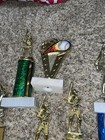 Lot of 11 BASEBALL SOFTBALL Trophy Lot Figures - Plastic Gold - Boy, Man — photo 4