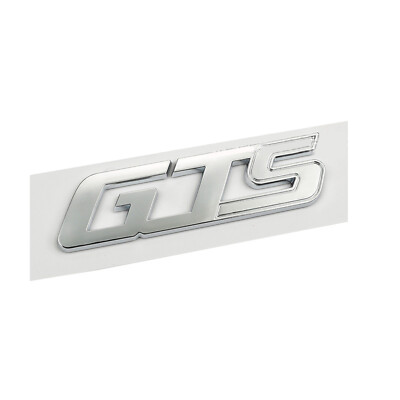 For Maserati GTS silver Rear Badge Emblem Look Deck lid Trunk decal-