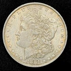 1881-O Morgan Silver Dollar Raw XF/AU Toned