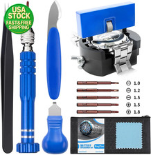 Watch Battery Replacement Tool Kit Case Opener Back Remover Screwdriver Set
