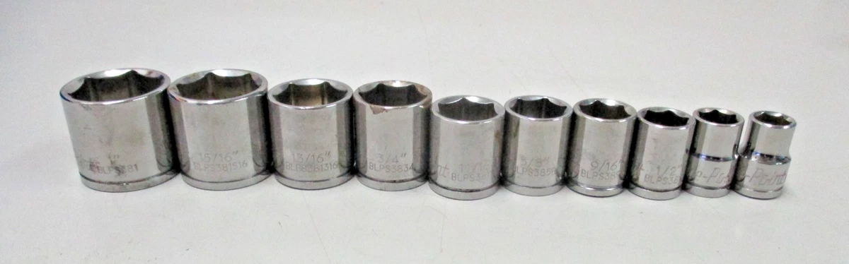 Blue Point 3/8in. Drive 9/16in. Size Vehicle Sockets and Socket