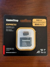 Micro SDXC Card Gamestop 512GB 800MB/s Nintendo Switch 2