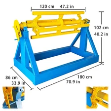 7T 1.2M Uncoiler Metal Material Winding and Unwinding Heavy Material Support