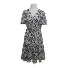 Kate and Lily, Wickelkleid, Größe: XL, 18503/VTU003581RS, Schwarz/Weiß #XVb