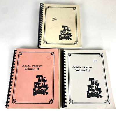 The Real Book Lot Volume I II III Jazz Lead Sheet Music 1 2 3 Various Editions