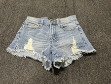 Kendall Kylie Shorts Size 25 Womens The Icon Short Cut-Off Blue Denim Inseam 3