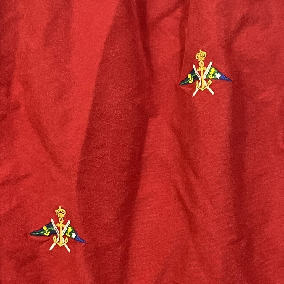 "Bañador Polo Ralph Lauren Rojo XL Bordado Banderas Náuticas Marinas 5"" Preppy" Foto 2 de 4