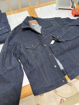 NEW! Vintage Levis 71205-0217 small E Denim Trucker  Western Jacket Type3 Sz 44