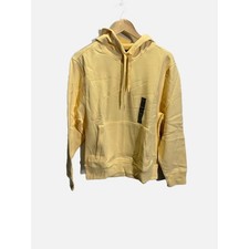 All In Motion Hoodie Women M Yellow Long Sleeve Brushed Interior Activewear NEW