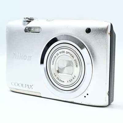 Nikon Coolpix A100 Silver Compact Digital Camera Used Tested from
