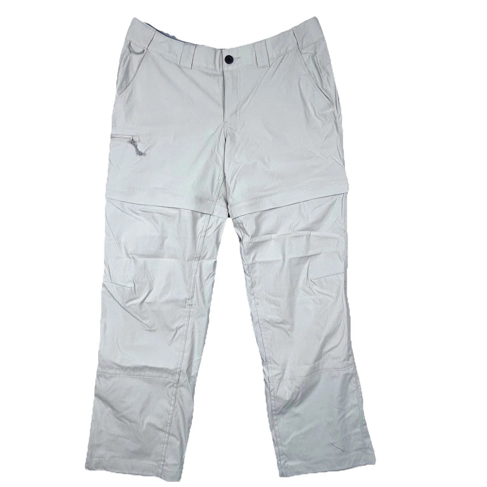 World Wide Sportsman Mens Convertible Fishing Cargo Pants Size 12 Beige Pockets