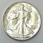 Gorgeous Gem BU Better Date 1945 D Walking Liberty Silver Half Dollar Very PQ