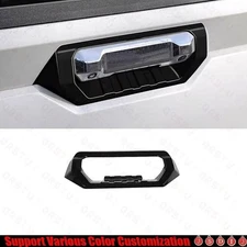 2022-24  For Toyota Tundra Bright Black Tailgate Door Handle Bowl Decor Cover 1*