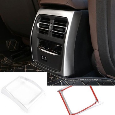 Silver ABS Rear Air Outlet Vent Frame Panel Cover For BMW 3 Series G20 G28 2020+