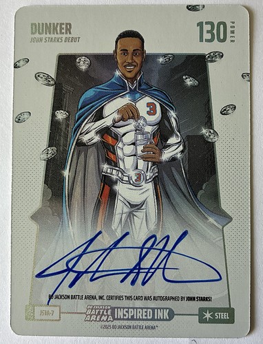 Bo Jackson Battle Arena `DUNKER` (John Starks) Debut STEEL Autograph