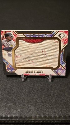 2025 Topps Diamond Icons Ozzie Albies Red Preeminent Pieces Shoe Auto /3