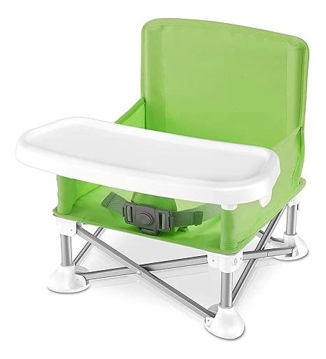 Portable Folding Baby Seat Booster Chair w/ Tray for Ages 6 Mos-3 Yrs