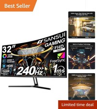 High-Performance 32" Curved 240Hz Gaming Monitor - HDR, Anti-Flicker Design