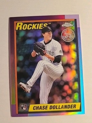 2025 Topps Chrome Update Series - 1990 Topps Baseball Chase Dollander 90CU-16