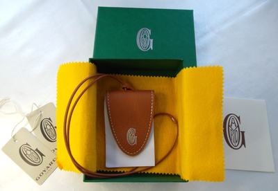 NEW!! GOYARD Croc Universal Magnetic Bag Clip Calfskin Brown | eBay