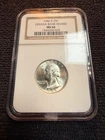 1946-S 25c NGC MS66 Washington 90% Silver Quarter Omaha Bank Hoard Label