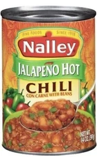 Nalley Jalapeno Hot Chili Con Carne with Beans (Pack of 6)