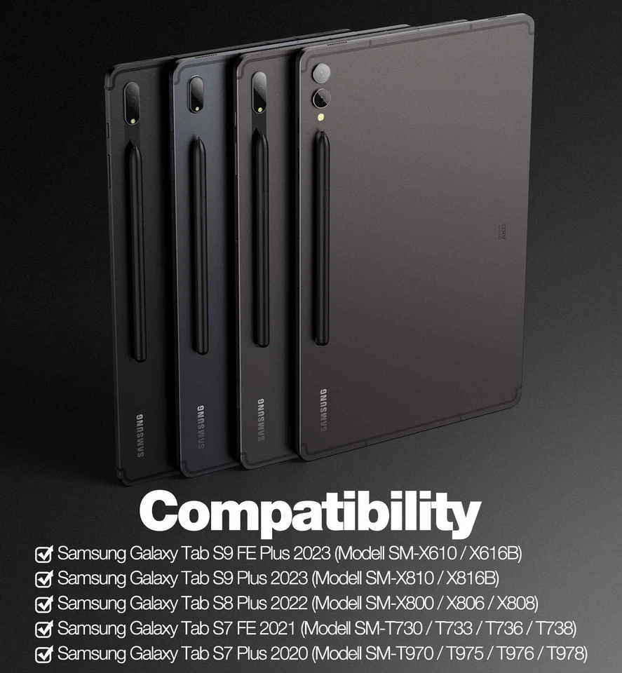 Funda con teclado Dexnor para Samsung Galaxy Tab S7+/S7 FE/S8+/S9+/S9 FE+/S10+ Plus Foto 3 de 4