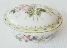 Trinket Box / Pot ~ Flowers ~ Camilla ~ by Royal Doulton ~ Fine Bone China