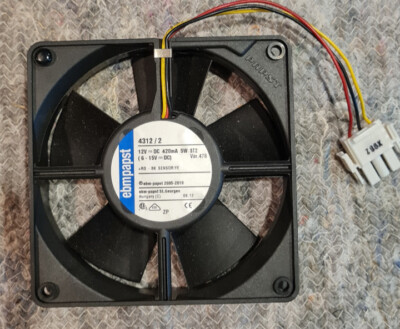 Lüfter mit Stecker EBMPAPST 4312/2 12V DC 420mA 5W ST2 Brandneu
