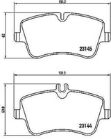 P 50 045 Brembo Set BeläGe Bremse, Scheibenbremse FüR Mercedes-Benz
