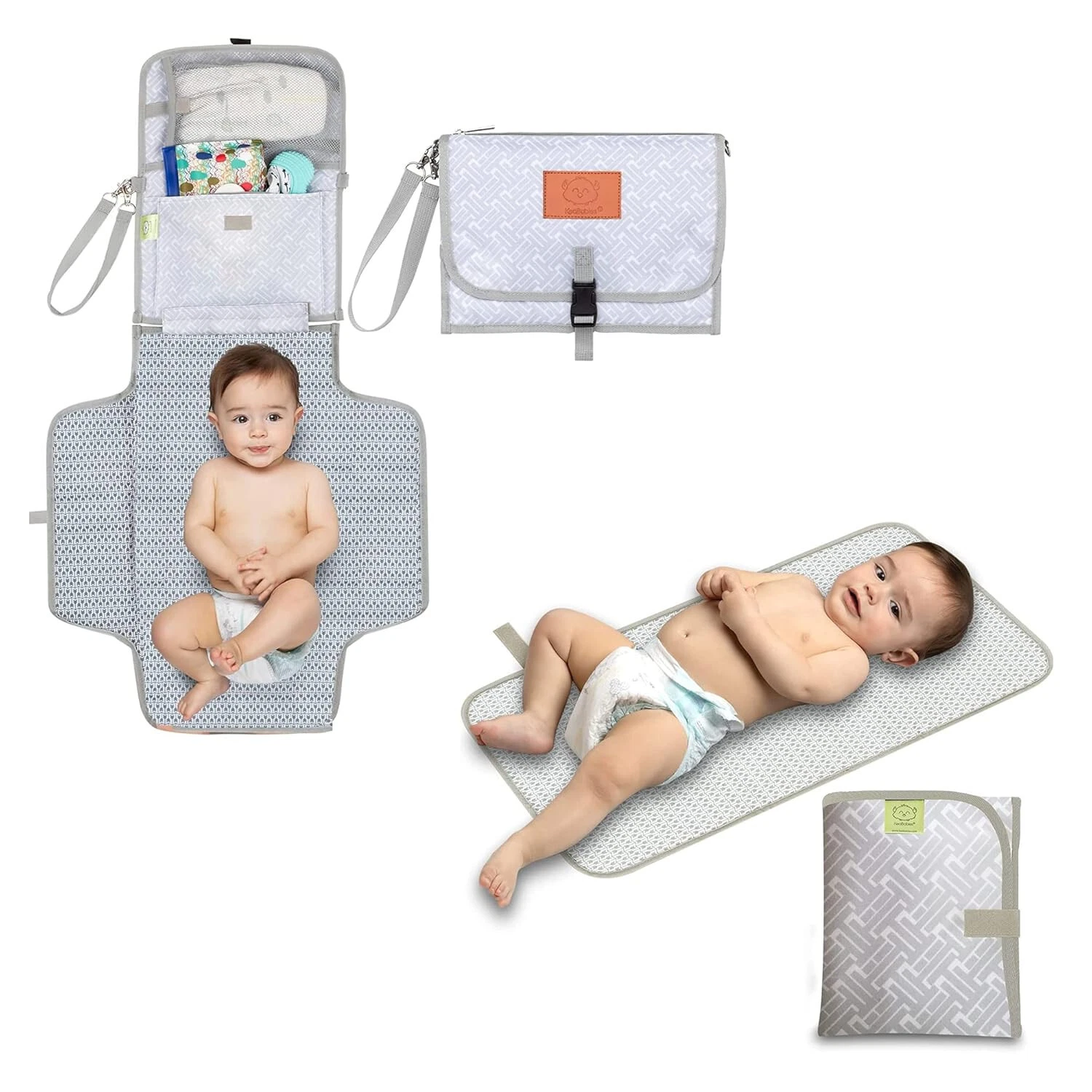 Portable Diaper Changing Pad Waterproof Travel Changing Mat for Baby Foldable