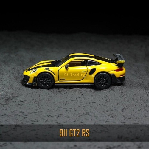 ZD Bburago 1:64 Yellow 911 GT2 RS Racing Sports Model Diecast Metal Car BN - Picture 5 of 8