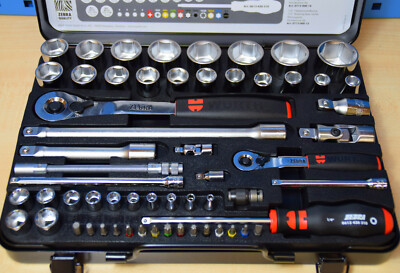 Würth 1/4 Zoll + 1/2 Zoll Steckschlüssel Sortment Set - 56-telg