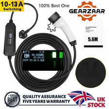 EV Charging Cable Type 2 UK Plug Home Electric Vehicle Car Charger Portable 13A