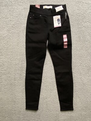 Signature Levi Strauss Gold Jeans 2M W26 L30 Black Shaping Skinny Pants