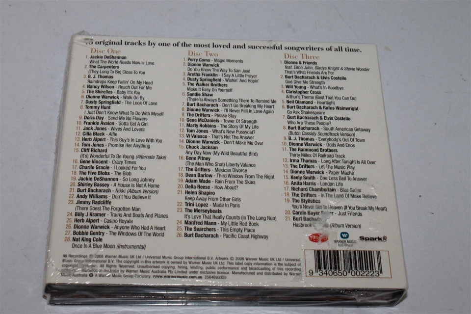 Magic Moments The Definitive Burt Bacharach Collection CD 3-Disc Set Brand New - Image 2 of 3