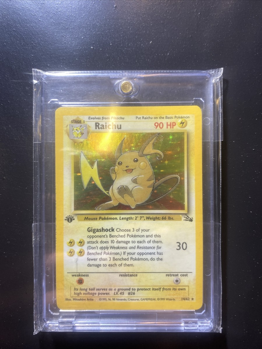 1999年 Pokemon Game Raichu-Holo 1st Ed. 1999年 Pokemon Game Raichu-Holo 1st Ed.