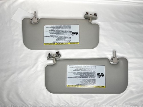 2009 - 2013 Toyota Matrix Corolla Pontiac Vibe set OEM pair Grey sun visors - Picture 3 of 4