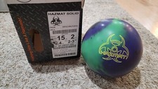 Hammer Hazmat Solid Bowling Ball 1st Quality  15 Pounds  2-3" Pin  2.4oz TW