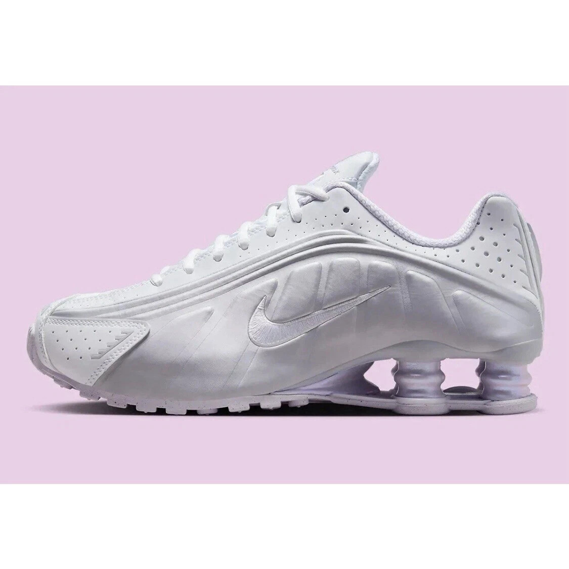 Nike Women Shox R4 White Barely Grape HF5076-100 sz 6.5,7