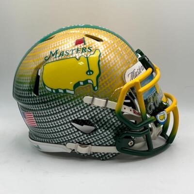 The Masters CUSTOM 2-Tone Green/Gold Hydro-Dipped Visor Mini - Main Image