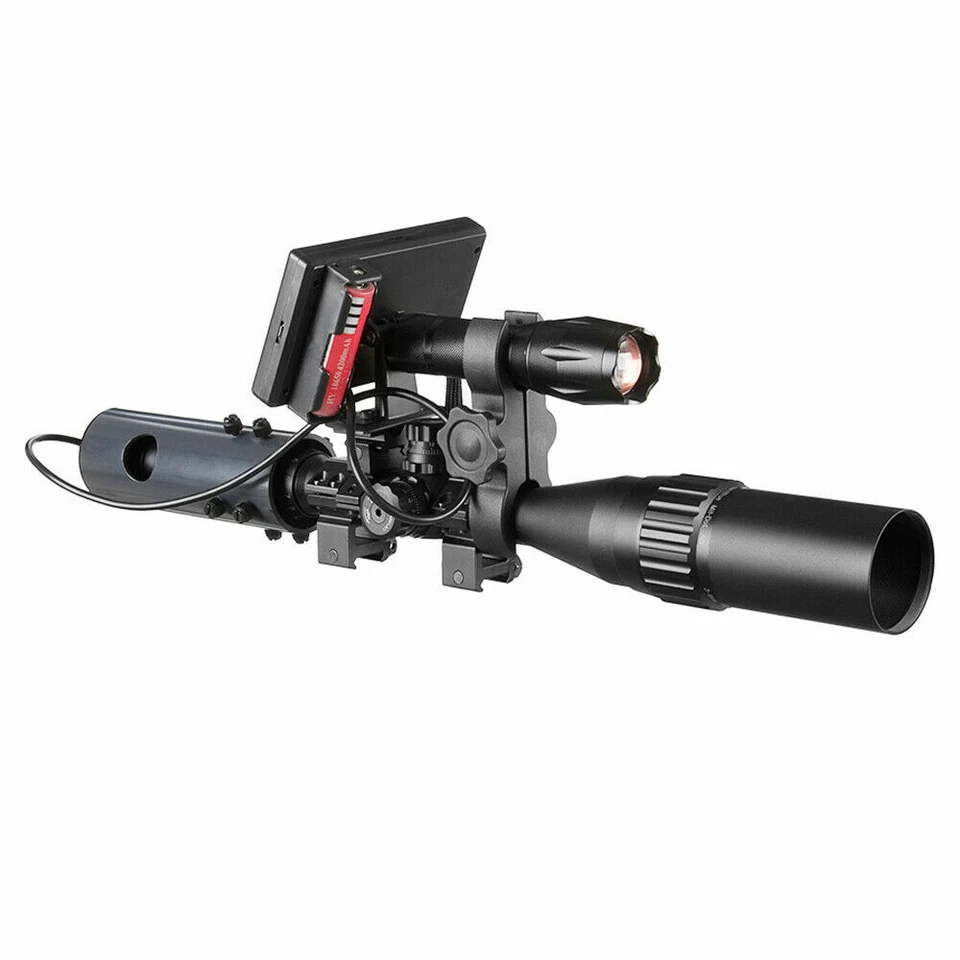 Infrared Flashlight with Monitor Set Night Vision System for Scopes - Image 2 of 4