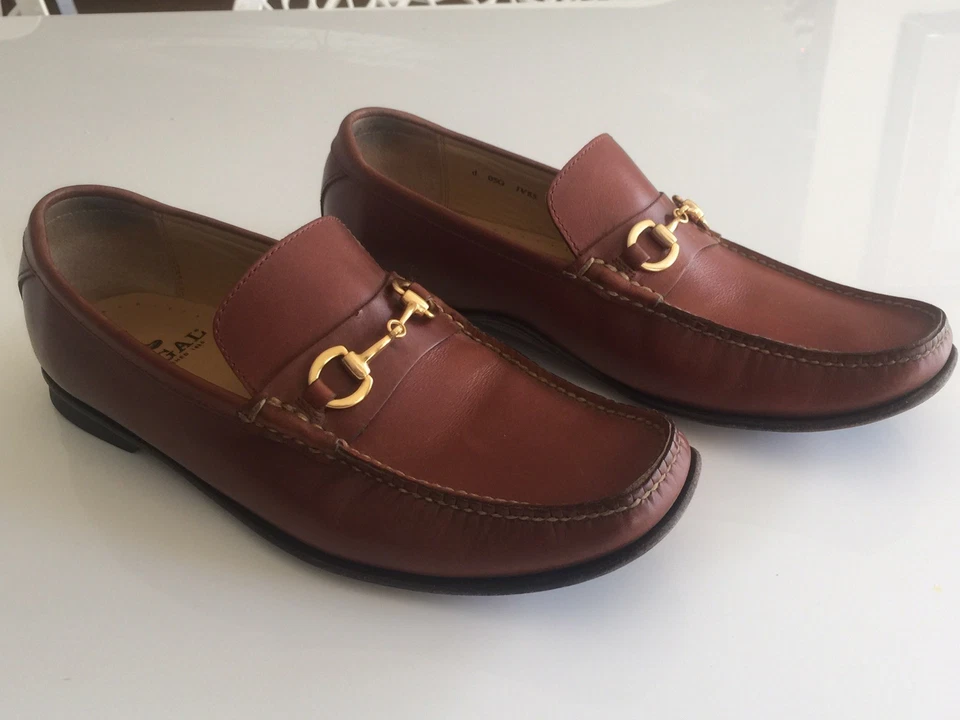 Zapatos de cuero marrón Regal para hombre talla 9,5 de EE. UU. Foto 3 de 4