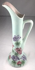 Vtg E Radford Art Deco “Anemone” Pattern Swan Shaped Flower Jug Pitcher Vase MCM