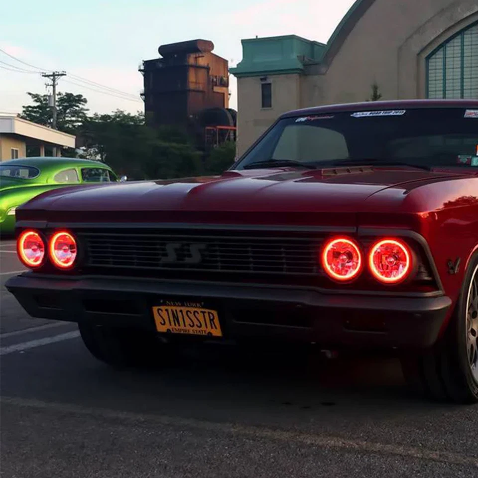 Farol redondo Oracle Lighting 5,75" com halo âmbar SMD pré-instalado 6904-005 - Imagem 3 de 4