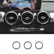 For Benz GLB W247 20-22 Carbon Fiber Style Central Console Air Outlet Vent Trim